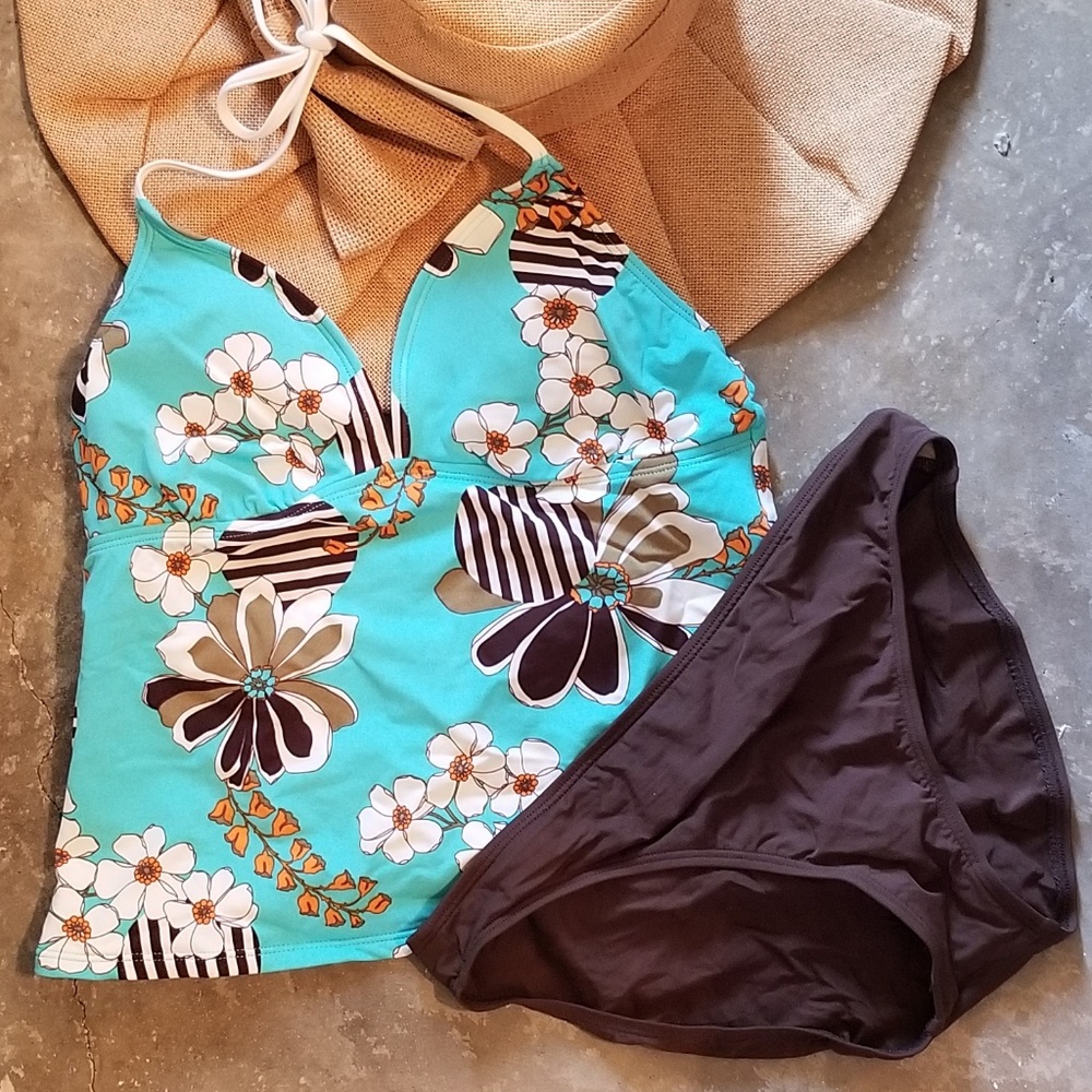 ANNE COLE tankini set